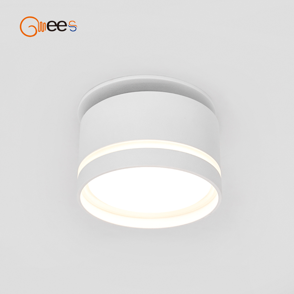 GX53 Recessed Spotlight Aluminum A Circle of Acrylic White