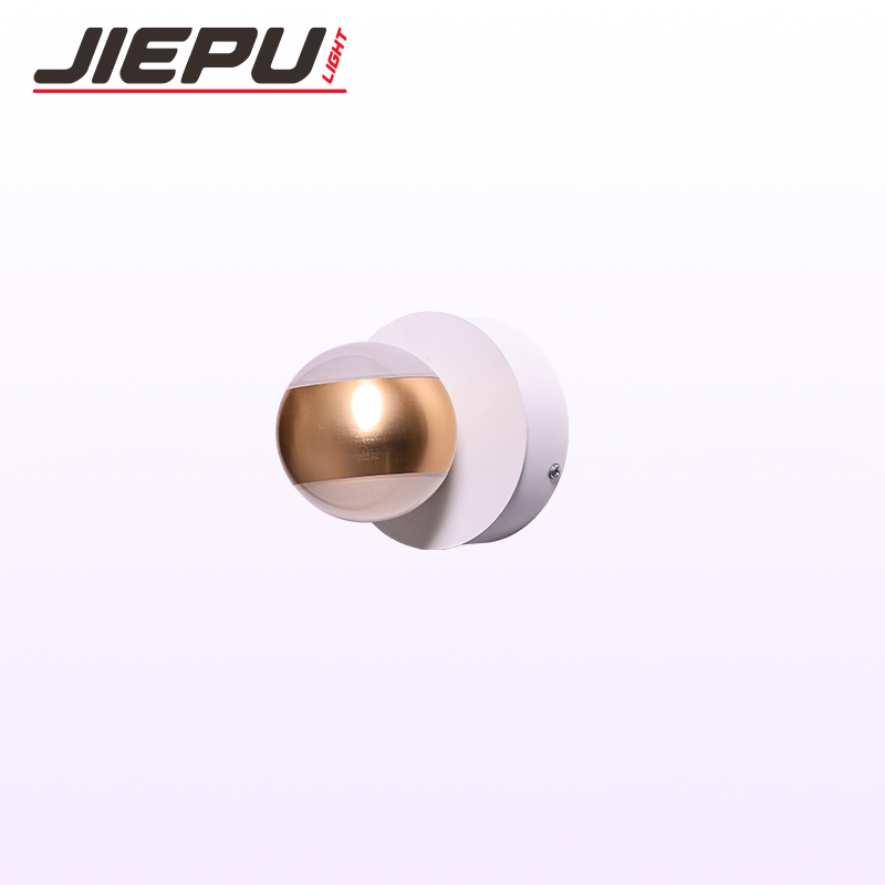 G9 spherical wall lamp with round base